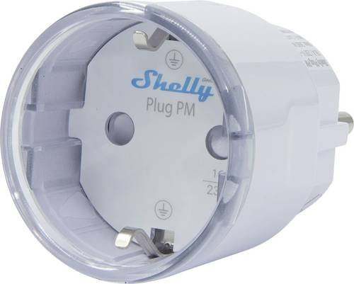 Shelly Plug PM Gen3 Funk-Steckdose mit Wi-Fi und Bluetooth in Weiß - Bild 1