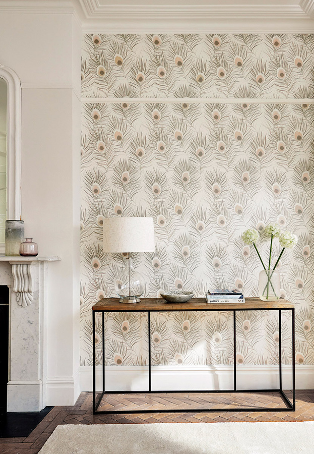 Harlequin Tapete Orlena Abstract Animals in Rosegold, Pearl und Grey aus Vlies - Bild 1