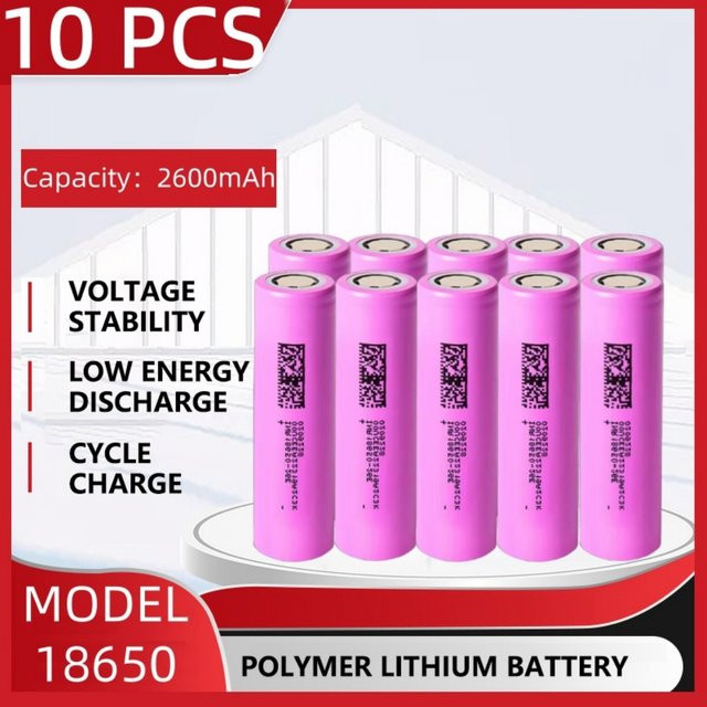 WHITECRANE 18650 Li-Ion Akku 2600mAh 3,7V Wiederaufladbare Energiezelle für Elektro-Kehrmaschinen und Gartengeräte - Bild 1