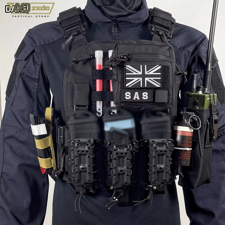 AQzxdc Call of Duty Ghost Cosplay Ausrüstungsset, Schwarz - Bild 4