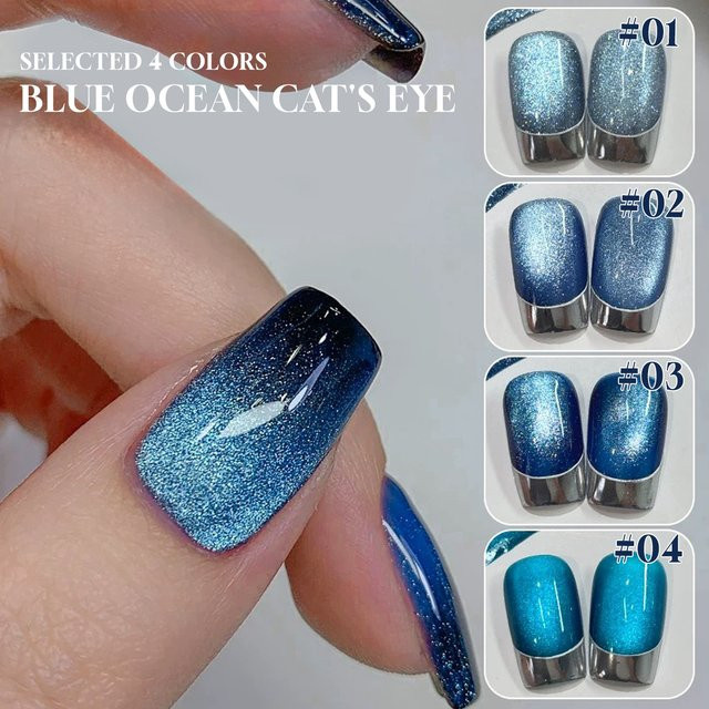 MISS MIANEL Nagellack Gel, Ewiger Nachtblau, Schimmernd, 12 ml - Bild 1