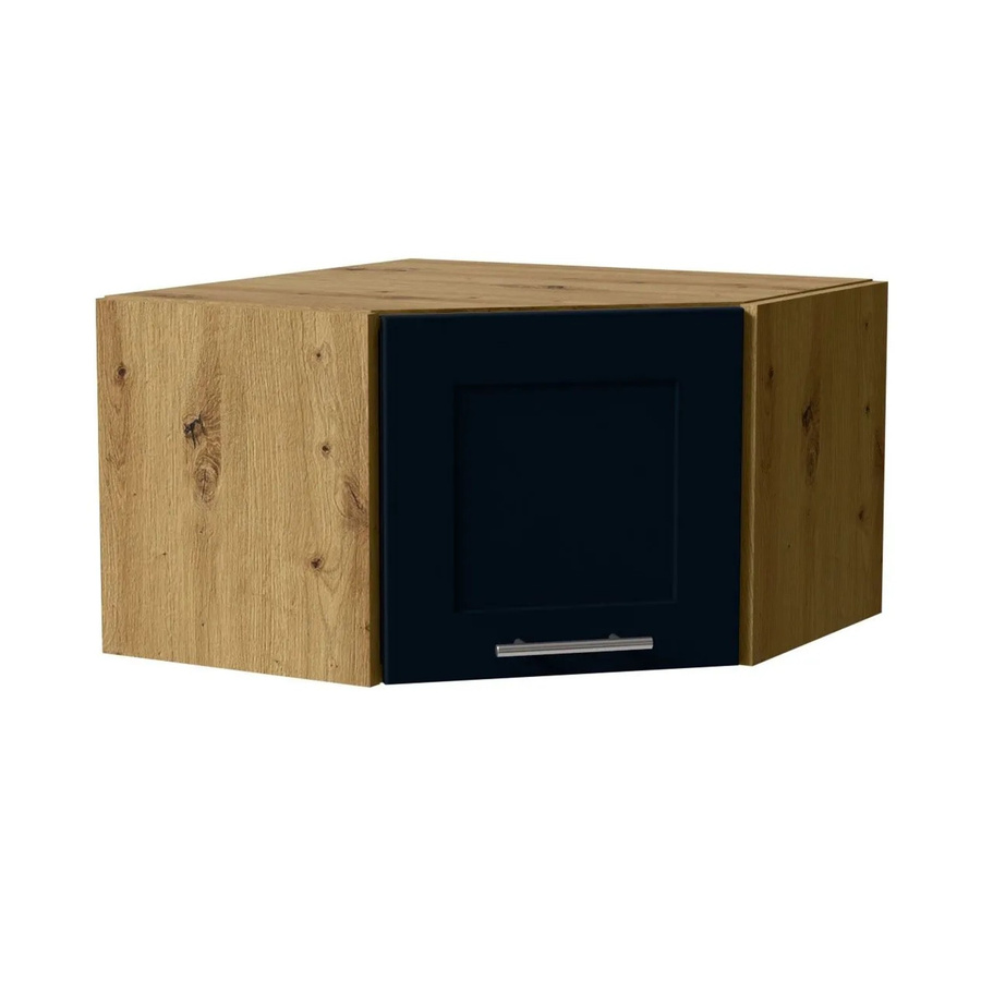 Feldmann-Wohnen Eckhängeschrank Oslo in Eiche Artisan und Indigo Matt, B/T/H: 60 x 36 x 34,4 cm - Bild 2