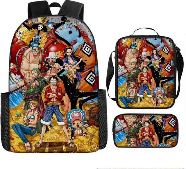 One Piece Schultaschen-Set Luffica Seefahrer-König in Multicolour - Bild 1