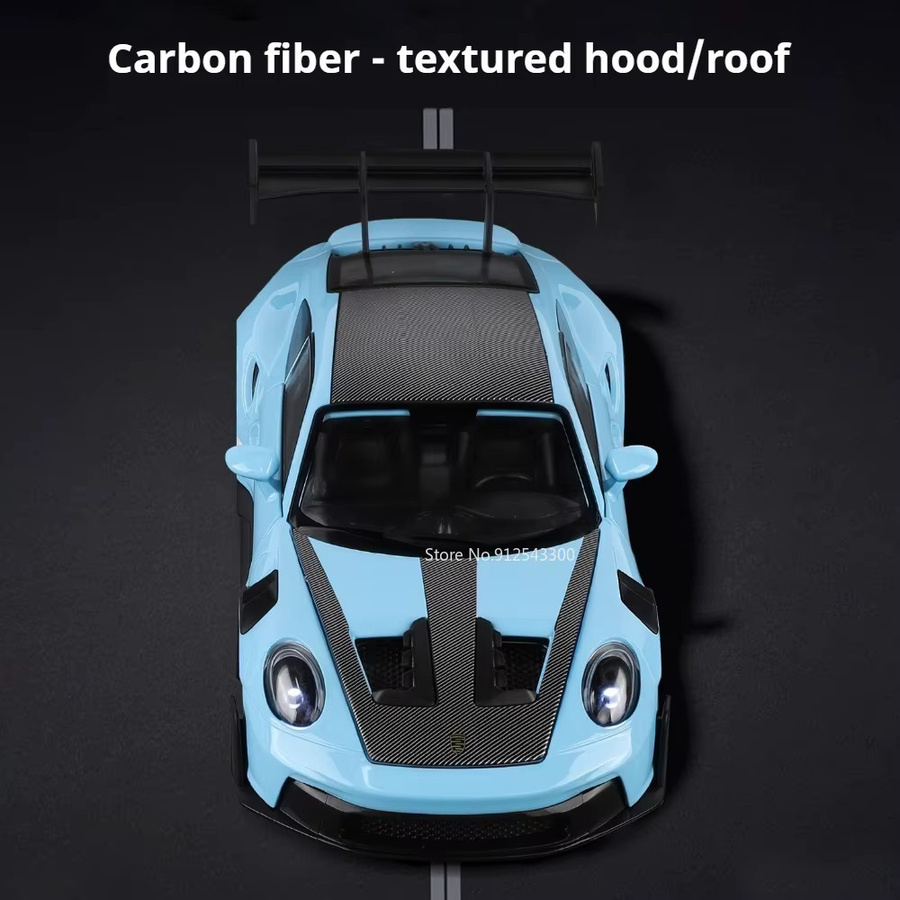 RMZ city 911 GT3 RS Cayenne Automodell, 1:24 Maßstab, mit Licht und Sound - Bild 3