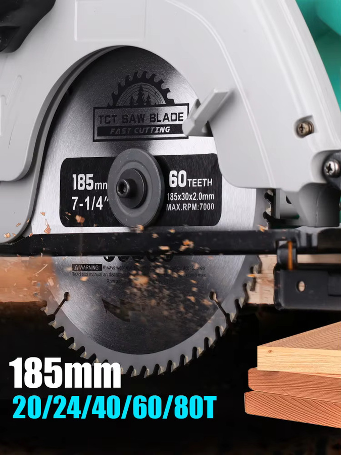 XCAN TCT-Kreissägeblatt Hartmetall-Sägeblatt zum Schneiden von Holz mit Bohrung 30 mm - Bild 5