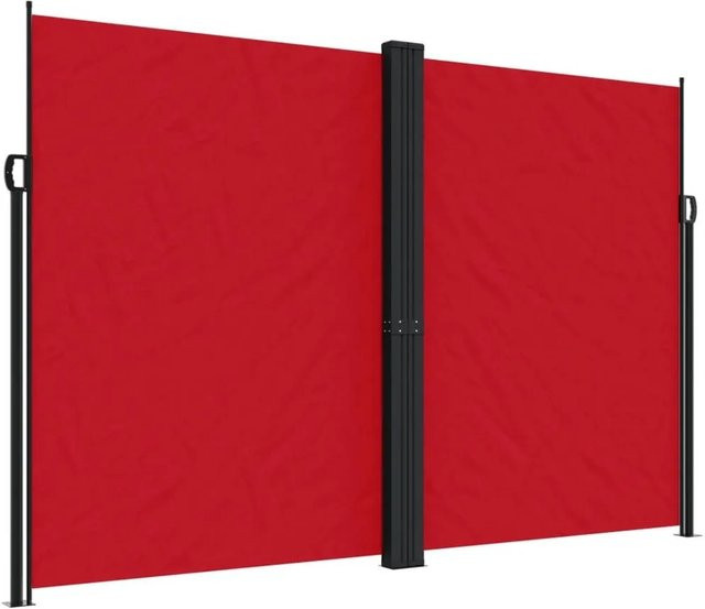 Furnicato Seitenmarkise ausziehbar aus Polyester, Rot, B: 600 cm, H: 220 cm - Bild 1
