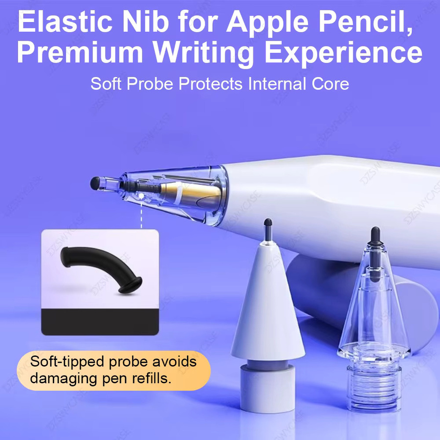 3 Stück Austauschbare Stiftspitzen für Apple Pencil 1. und 2. Generation mit weichen Silikon-Schutzkappen für deinen Touchscreen-Stylus - Bild 2