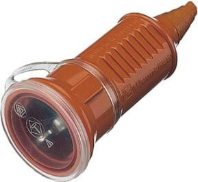 Mennekes Schuko-Kupplung 16A 2p+E 230V IP44 Orange - Bild 1