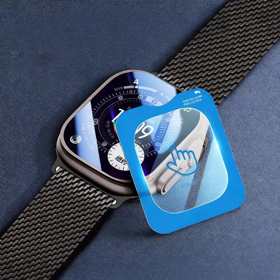 Displayschutz Apple Watch Ultra 49 mm, Gehärtetes Glas, Transparent - Bild 2