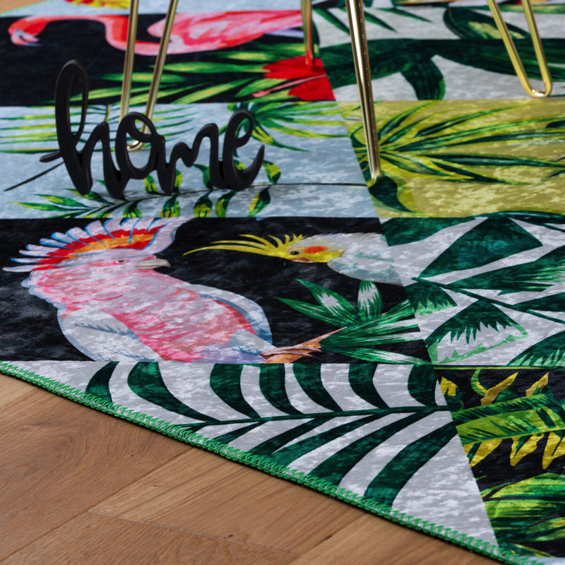 Obsession Teppich My Jungle Multicolor aus Polyester Chenille, Breite: 160 cm, Länge: 230 cm - Bild 3