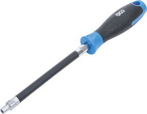 BGS Flexibler Schraubendreher mit Rundgriff E-Profil E 6 in Schwarz aus Edelstahl - Bild 1