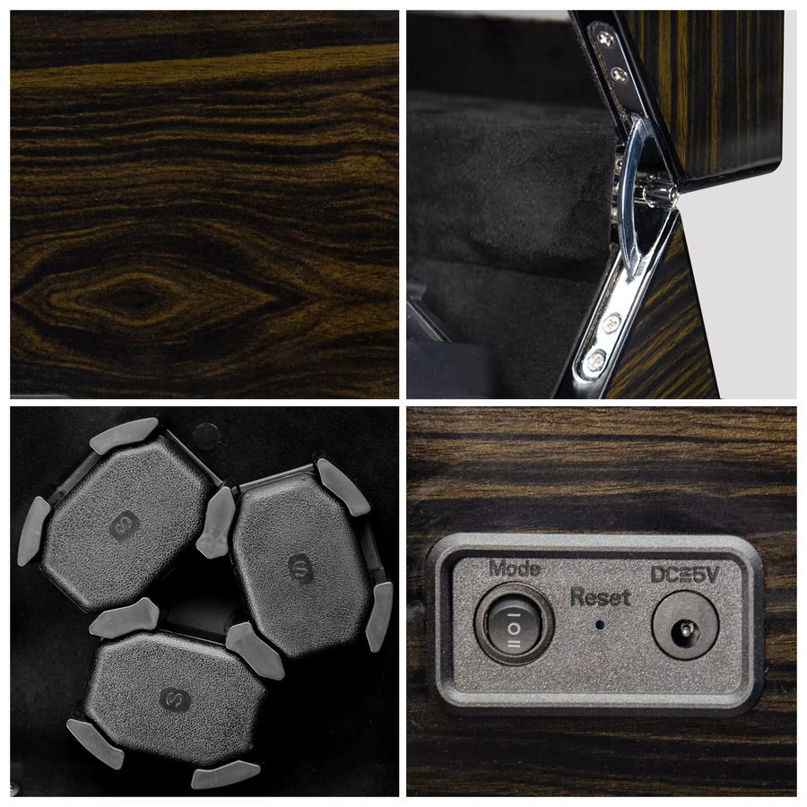 ZOEJOE Uhrenbeweger, Leder, Schwarz, Unisex - Bild 5