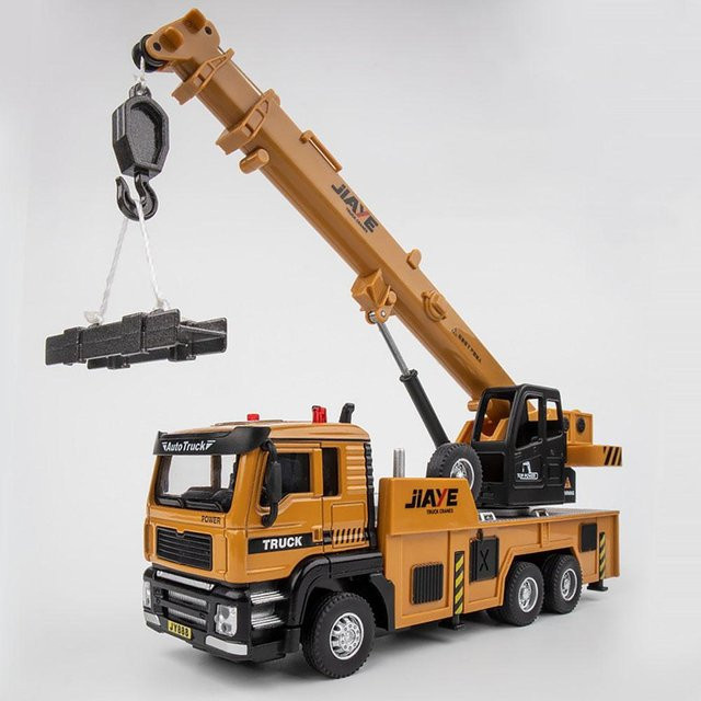Linyi toy car Kran Kehrmaschinen LKW, Spielzeugmodell, 1:50, Metall, Sound und Licht, ab 14 Jahren - Bild 1