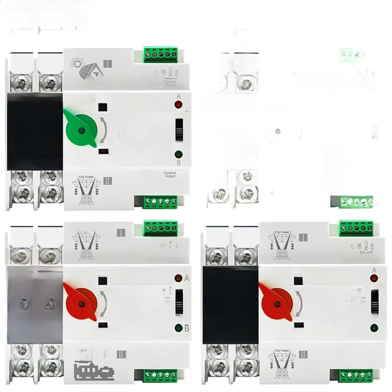 EARU Automatischer Umschalter ATS PV für Doppelstromversorgung, DIN-Schienen-Montage, 125A, AC 230V/110V, in Weiß - Bild 6