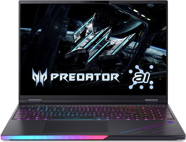 Acer Predator Helios 16 AI OLED Gaming Notebook PH16-73-909A in Abyssal Black mit 16 Zoll Display, Intel Core Ultra 9, 32 GB RAM, 1000 GB SSD und Windows 11 - Bild 1