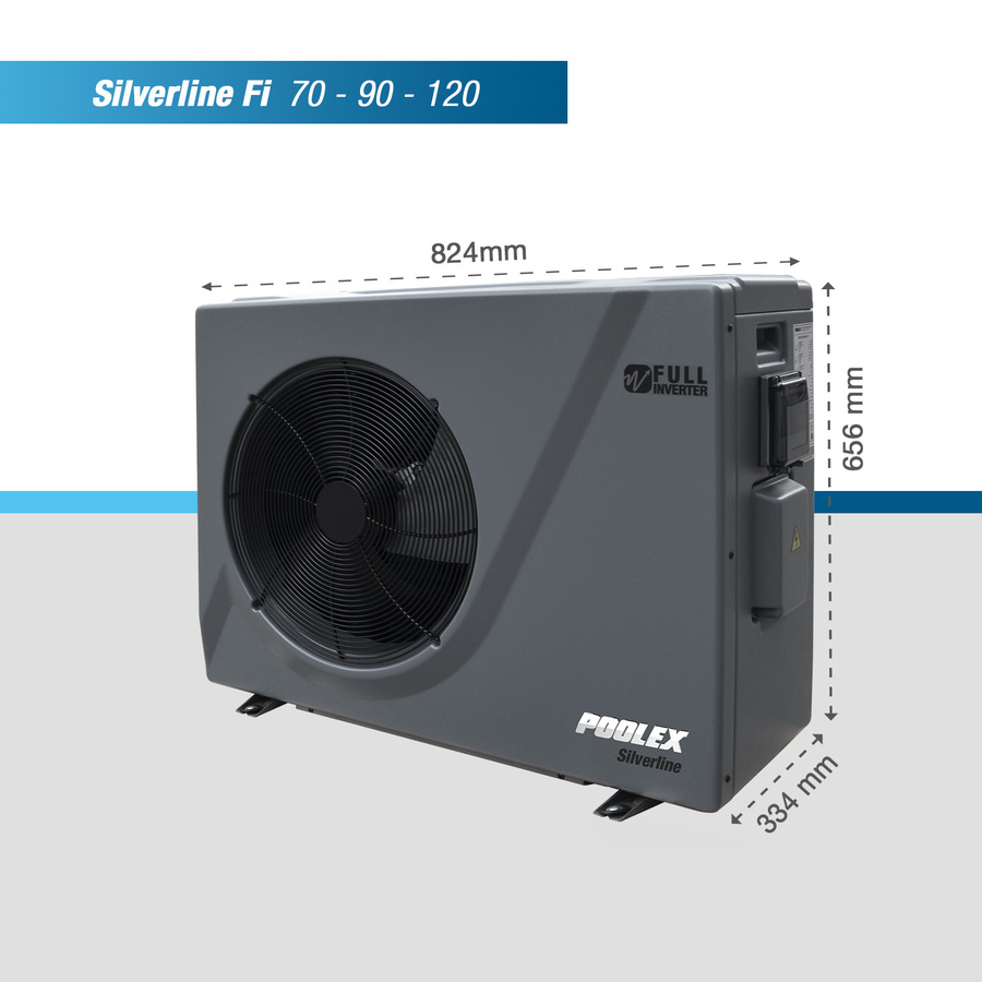 Poolex Silverline Full Inverter 90 Swimmingpool Wärmepumpe mit 9,2 kW Heizleistung für Pools bis 30.000 l - Bild 5