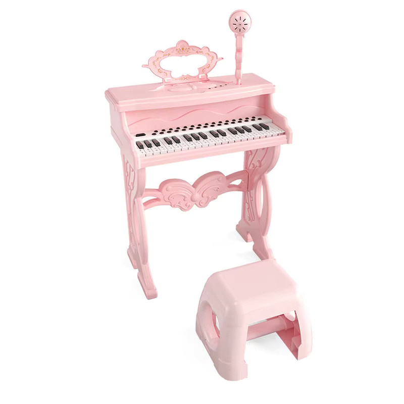 CONUSEA Elektronisches Keyboard, Musikinstrument-Spielset, mit Mikrofon und Stuhl - Bild 4