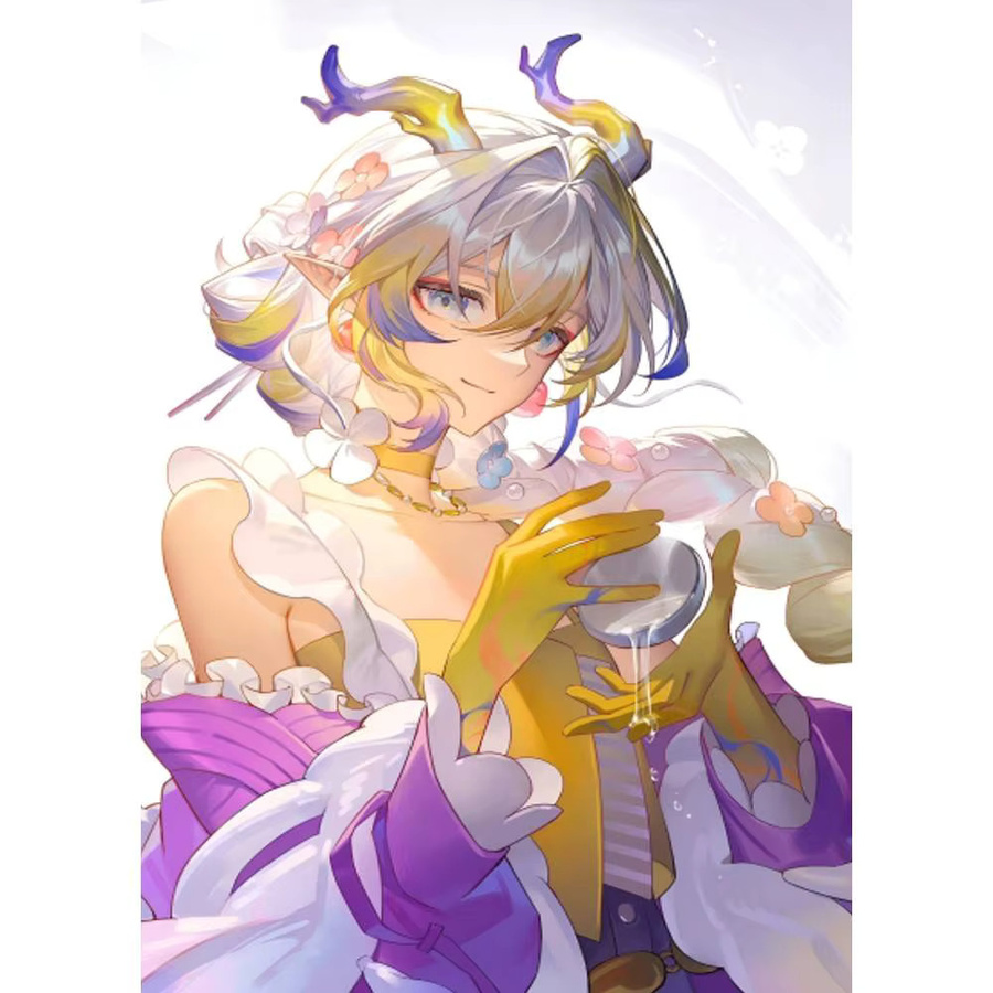 Kayou Shu Arknights Game Poster, wasserfester Wandkunst-Aufkleber in Multicolor, Vintage-Raumdekoration, B/H: 20,0 x 20,0 cm - Bild 7