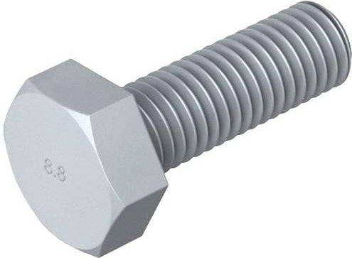 OBO Bettermann Sechskantschraube M10x30 aus Stahl in Silber, 50 Stück - Bild 1