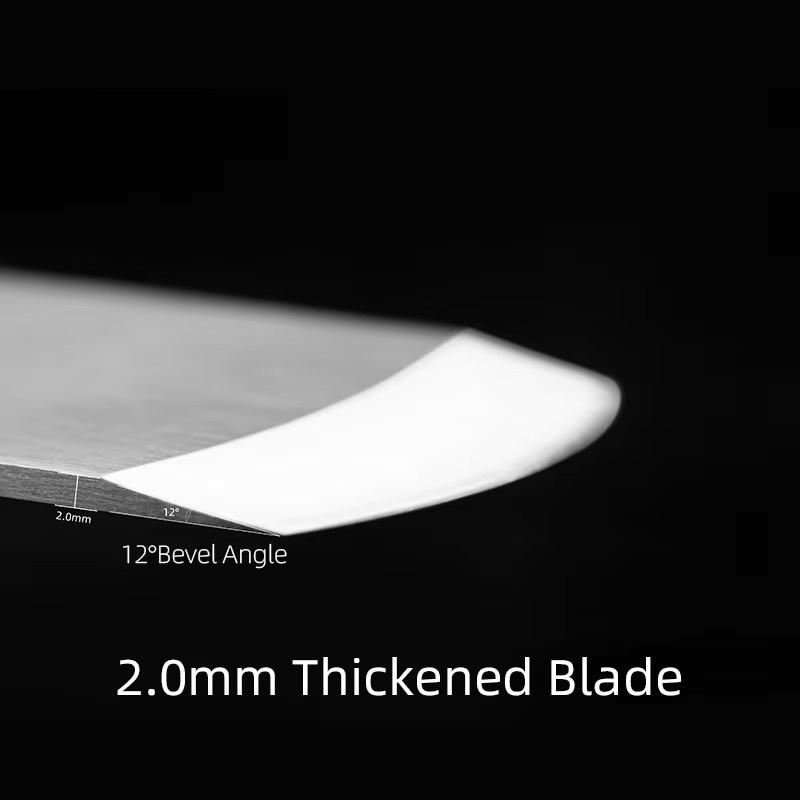 WUTA Professionelles Leder-Edünnungsmesser aus Edelstahl in Silber für DIY-Handwerk und Schälarbeiten - Bild 4