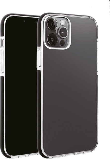 Vivanco Rock Solid Anti Shock Schutzhülle für iPhone 13 Pro Max in Schwarz und Transparent - Bild 1