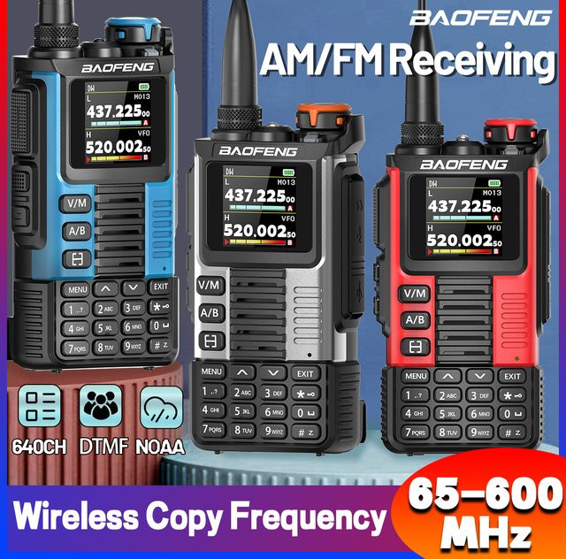 Baofeng UV-K67 PRO Walkie Talkie in Grau mit USB-C Anschluss und Multi-Band Funkfunktion - Bild 1