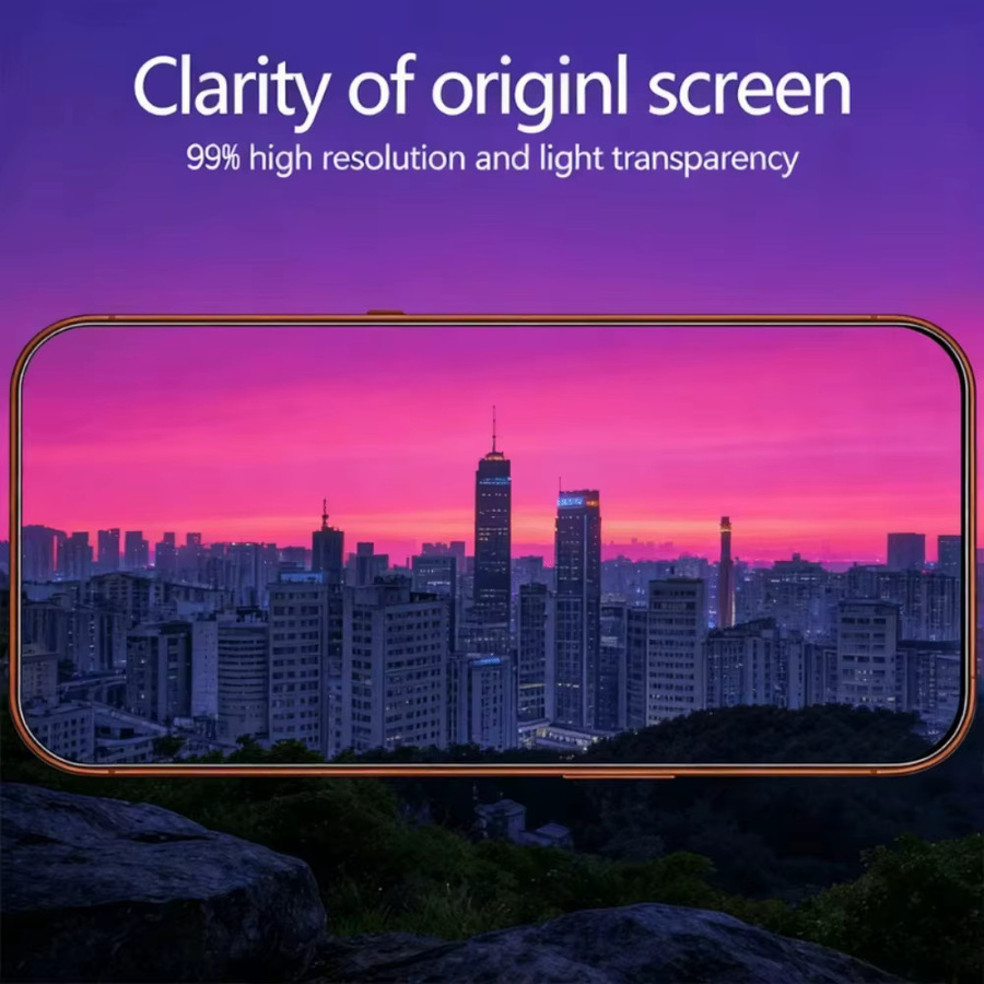 Samsung S26 Ultra S26 Edge S26 Plus Privatsphäre-Schutzglas aus gehärtetem Glas mit Anti-Spionage-Funktion und Fingerabdruck-Entsperrung, transparent - Bild 5