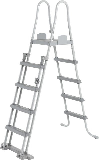 Bestway Sicherheitsleiter in Grau, Höhe: 132 cm - Bild 1
