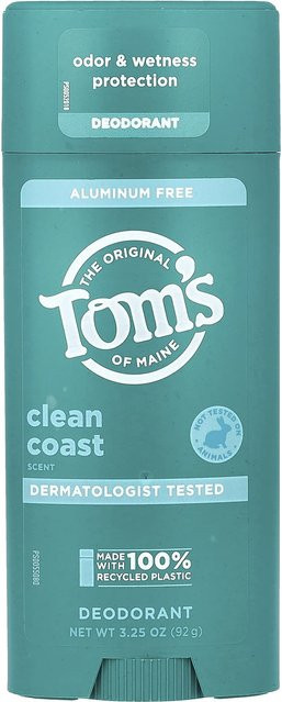 Tom's of Maine Deodorant Clean Coast, 92 g, Unisex - Bild 1