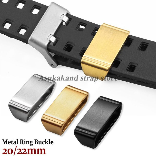 Metallringschnalle, Edelstahl, Silber, Uhrenzubehör - Bild 1