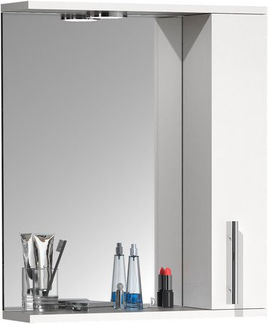 VCM Spiegelschrank Lisalo M Badschrank mit LED-Beleuchtung in Weiss, B/T/H: 50 x 14 x 60 cm - Bild 1