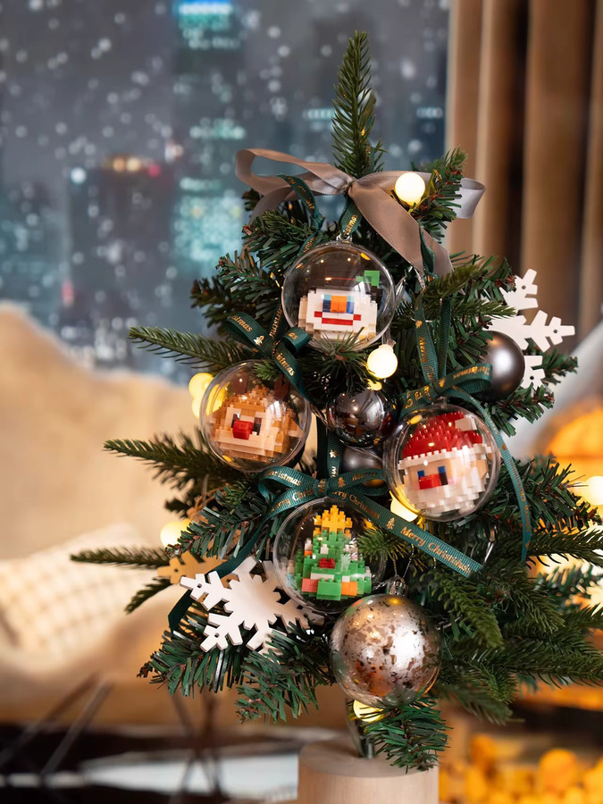 CONUSEA Weihnachten Baum Dekoration Santa Claus Baustein, Bunt / Mehrfarbig - Bild 6