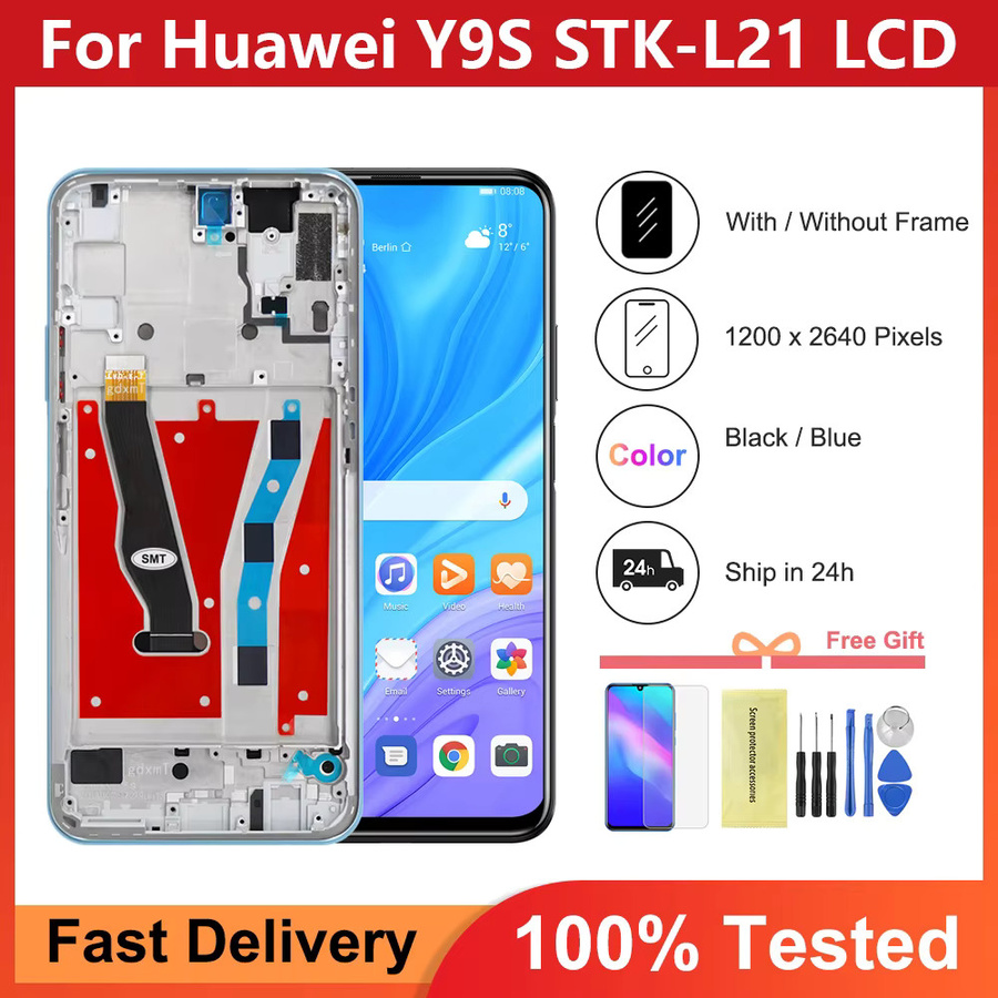 Huawei Y9S P Smart Pro 2019 Ersatz LCD-Display mit Touchscreen-Digitizer-Baugruppe in Schwarz, 6,59 Zoll - Bild 2
