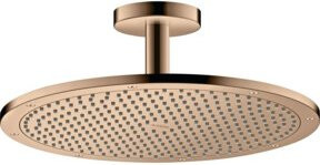 Hansgrohe Axor Kopfbrause Rain mit Deckenanschluss in poliertem Gold, Durchmesser: 35 cm - Bild 1