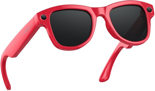 SH Tech M02 Ultra Smart Glasses in Rot mit 8MP Kamera, WiFi, Objekterkennung, KI-Sprachassistent und Echtzeit-Übersetzung via ChatGPT sowie Ladecase mit Reverse Charging - Bild 1