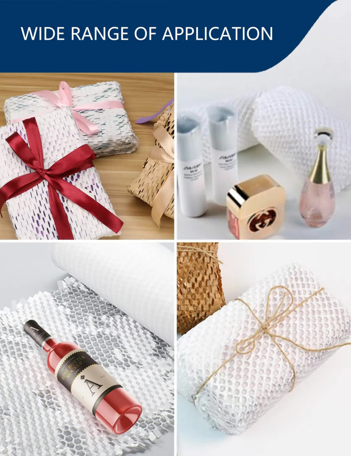 Abbaubares Wabenpapier in Pink als stoßfeste Pufferverpackung aus Kraftpapier, Breite: 30 cm, Länge: 5 m - Bild 3