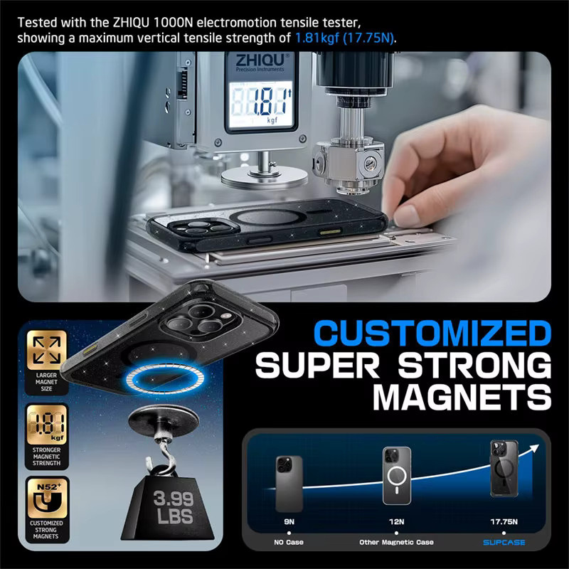 SUPCASE UB Mag Serie Schutzhülle für iPhone 16 Pro mit Kamera-Steuerungstaste und MagSafe Unterstützung in Schwarz - Bild 3