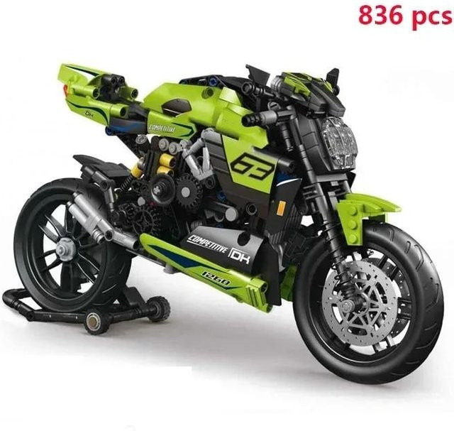 Yiran toy 1 Technik Motorrad, Konstruktionsspielzeug, ab 3 Jahre - Bild 1
