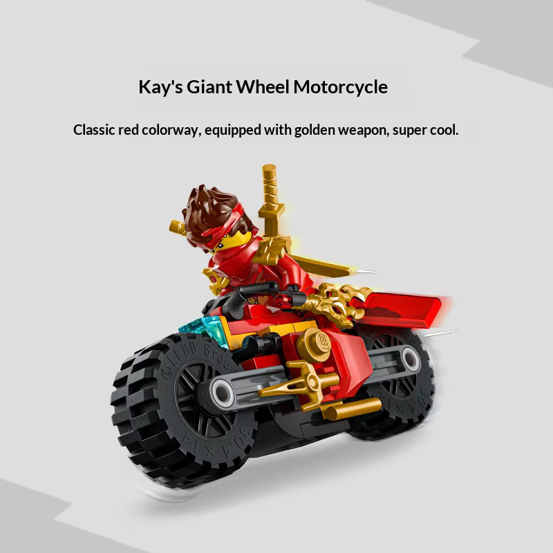 LEGO Ninjago Kais Motorrad Schneller Verfolgungsauftrag, Bauspielzeug, ab 6 Jahren - Bild 3