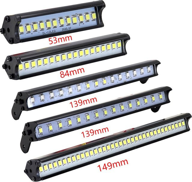 AJRC LED Lichtleiste Suchscheinwerfer für Crawler 53-149mm - Bild 1