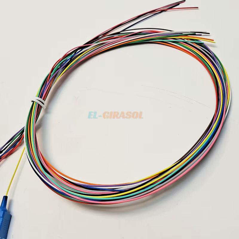CAILI 10 Stück 12-adriges Singlemode-Glasfaser-Pigtail Set, SC/APC auf LC/UPC, 0,9 mm LZSH, multicolor, 1,5 Meter Länge - Bild 2
