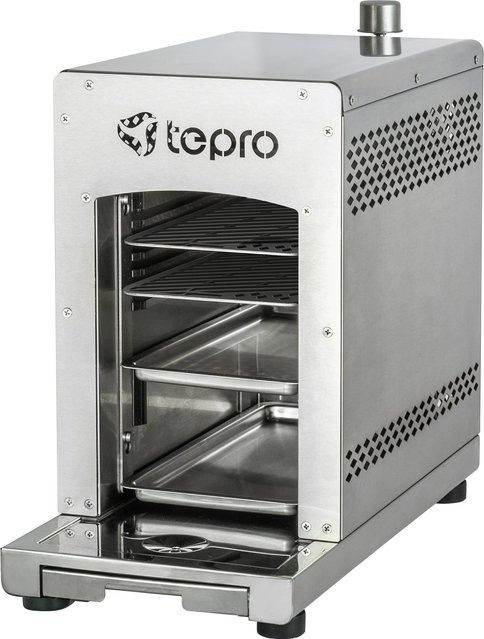 Tepro Toronto Gas-Steakgrill mit 1 Brenner aus Edelstahl in Silberfarben mit 800 Grad Oberhitze und einer Grillfläche von Breite: 31,5 cm, Tiefe: 15,4 cm - Bild 1