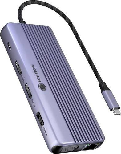 ICY BOX USB-C Dockingstation IB-DK4062-CPD mit Power Delivery, HDMI, Ethernet und USB-A Anschlüssen für 4K UHD - Bild 1