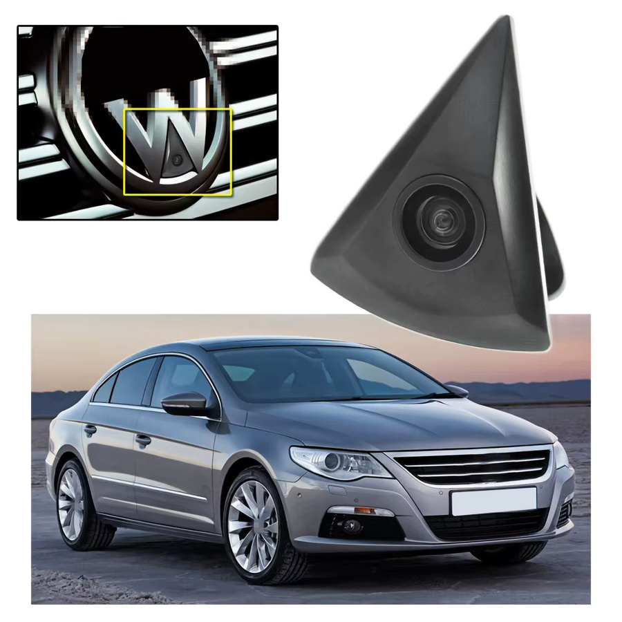 QueenDer Frontkamera im VW-Style-Design für europäische Limousinen und SUVs, Schwarz - Bild 5