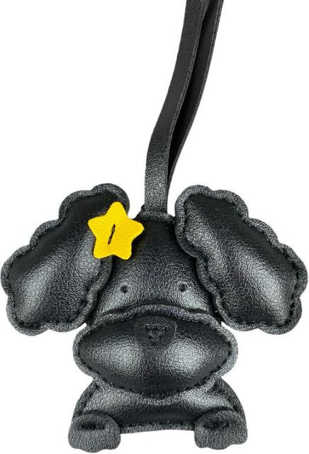 Taschenanhänger 3D Plüsch Pudel Hund, PU-Leder, Unisex - Bild 1