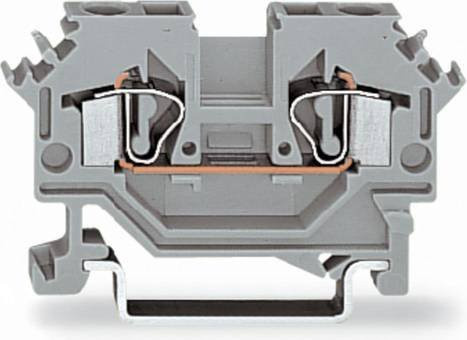 WAGO 281-691 Durchgangsklemme 6mm Zugfeder Grau 50 Stück - Bild 1