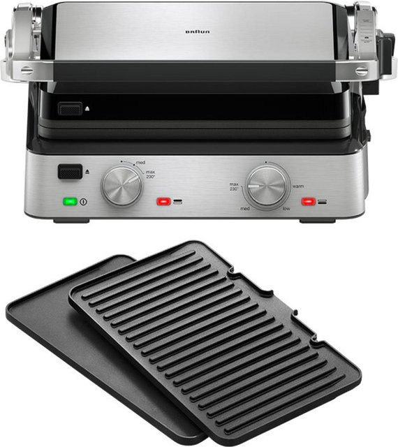 Braun Kontaktgrill CG 7020 Multigrill in Schwarz/Edelstahl - Bild 1