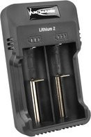 Ansmann Lithium 2 Ladegerät für Li-Ion Packs in Schwarz mit USB-A und USB-C Anschluss - Bild 1