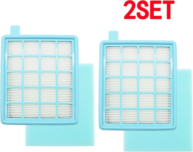 HEPA-Filter für Philips Staubsauger FC8470 FC8471 FC8472 FC8473 FC8474 FC8476 FC8477 in Blau, B/H/T: 14,5 x 12,5 cm - Bild 1