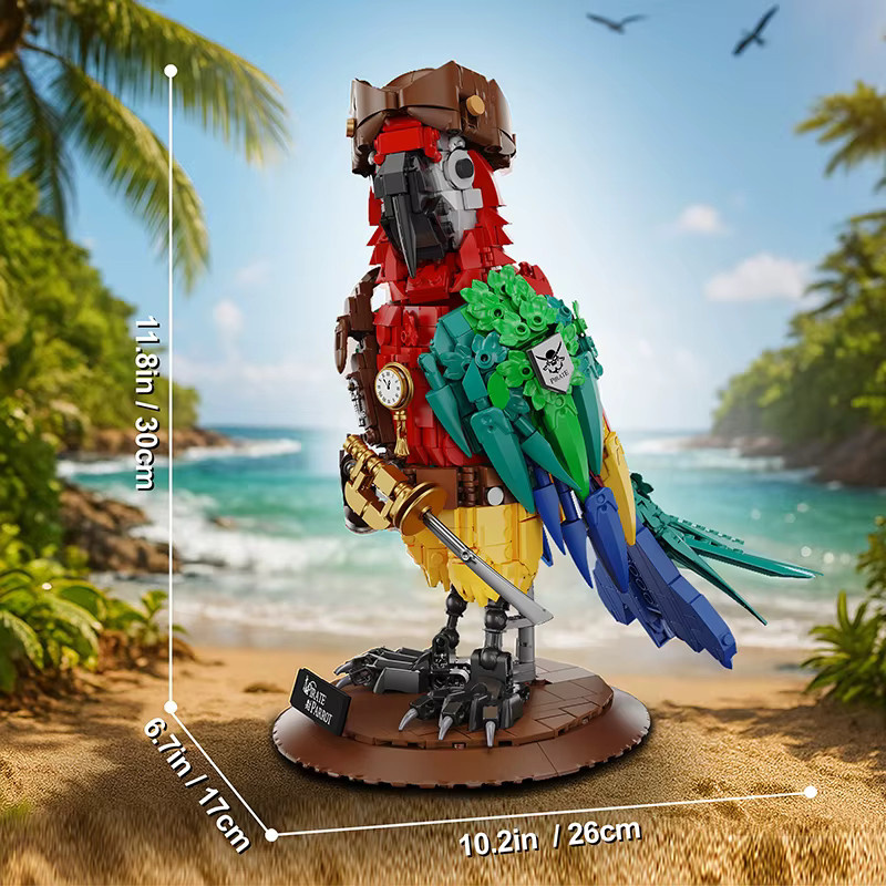 MENBIS Pirate Papagei, Bausteine, Tiere, Piraten - Bild 6